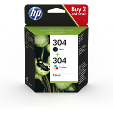 HP 304 2-pack Black/Tri-color Original Ink Cartridges ink cartridge