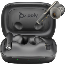 POLY Voyager Free 60 UC Carbon Black Earbuds +BT700 USB-C Adapter +Basic Charge Case