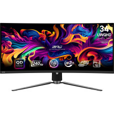 MSI MPG 341CQPX QD-OLED computer monitor MSI MPG 341CQPX QD-OLED computer monitor