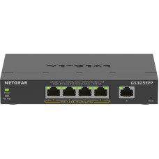 NETGEAR 5-Port Gigabit Ethernet High-Power PoE+ Plus Switch (GS305EPP)