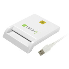 Techly Compact /Writer USB2.0 White I-CARD CAM-USB2TY smart card reader