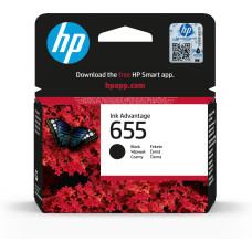 HP 655 Black Original Ink Advantage Cartridge ink cartridge